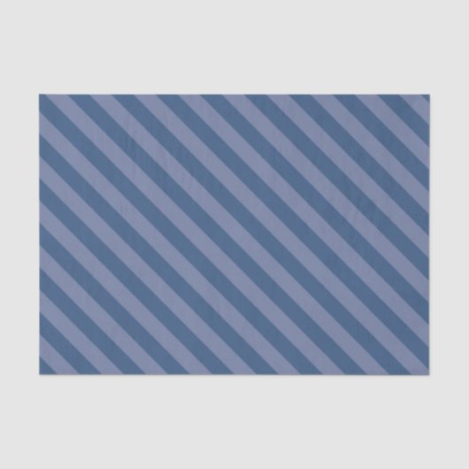 Diagonaal blauwe strepen tissuepapier (Voorkant)