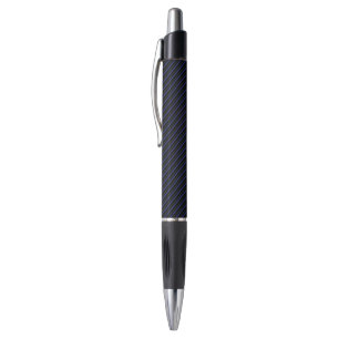 Diagonaal donkerblauw en zwart pen