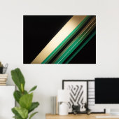 Diagonaal Elegantie Poster (Thuiskantoor)