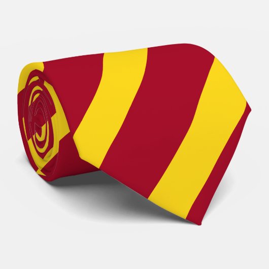 Diagonaal en goudgesteente Stropdas (Opgerold)