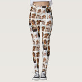 Diagonaal Funky Fotorooster met 6 Foto's Leggings (Voorkant)