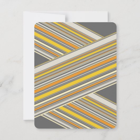 Diagonaal geel Afstuderen met lintverbindingsplate Bedankkaart (Achterkant)