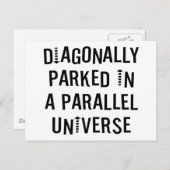 Diagonaal geparkeerd briefkaart (Voorkant / Achterkant)