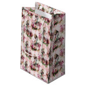 Diagonaal geruite Alice in Wonderland Klein Cadeauzakje (Achterkant Gekanteld)