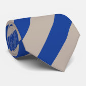 Diagonaal gestreept platina en blauw Stropdas (Opgerold)