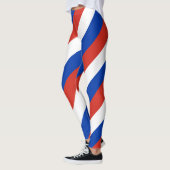 Diagonaal gestreept voor de nationale vlag van Par Leggings (Links)