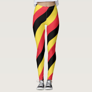 Diagonaal gestreept voor nationale vlaggenkleuren  leggings