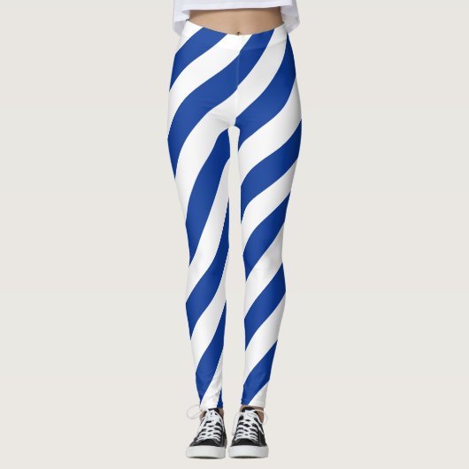 Diagonaal gestreepte nationale vlag van Honduras Leggings (Voorkant)