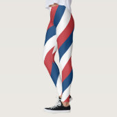 Diagonaal gestreepte nationale vlag van Servië Leggings (Links)