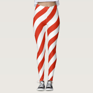 Diagonaal gestreepte nationale vlagkleuren van Hon Leggings