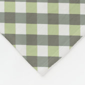 Diagonaal geweven groen grijs patroon fleece deken (Hoek)
