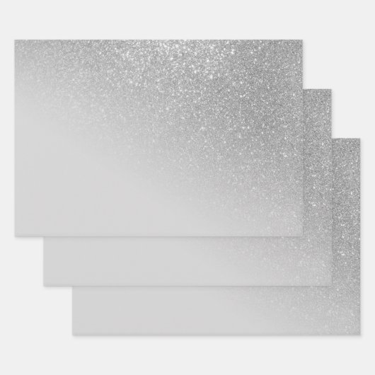 Diagonaal Glitter Gradiënt Ombre Inpakpapier Vel (Set)