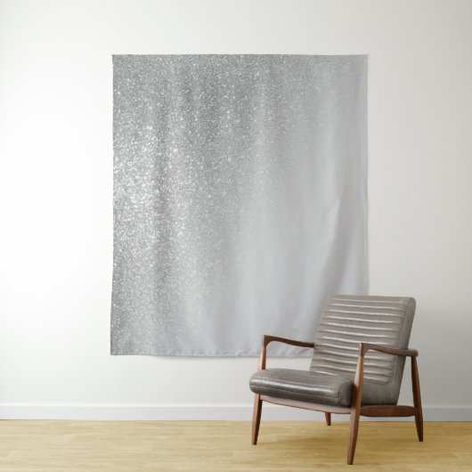 Diagonaal Glitter Gradiënt Ombre Wandkleed (In situ)