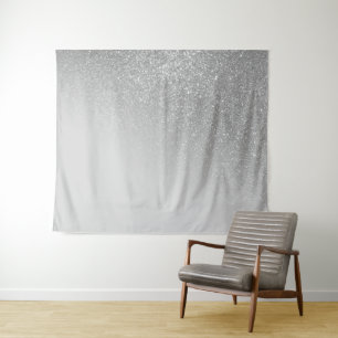 Diagonaal Glitter Gradiënt Ombre Wandkleed