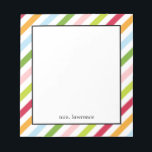 Diagonaal grafisch Aangepast Blocnote<br><div class="desc">Pas onze moderne notitieblokken aan om een unieke toevoeging aan uw bureau of creëer te creëer als geschenk voor iemand anders! Perfect als leerkrachten cadeautjes! Ontwerp ©berryberrysweet.com</div>