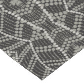 Diagonaal Grijze Wavy Spotted Stippen Korte Tafelloper (Hoek)