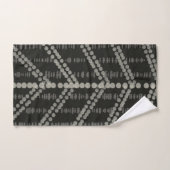 Diagonaal Horizontaal Verticaal Grijsgevlekt Stipp Bad Handdoek (Handdoek)