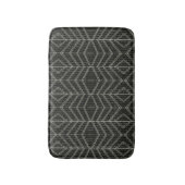 diagonaal horizontale verticale grijze Stippen Badmat (Voorkant Verticaal)