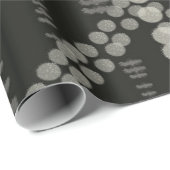 diagonaal horizontale verticale grijze Stippen Cadeaupapier (Rol Hoek)