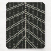 diagonaal horizontale verticale grijze Stippen Muismat (Voorkant)