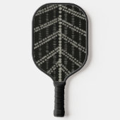 diagonaal horizontale verticale grijze Stippen Pickleball Paddle (Achterkant)