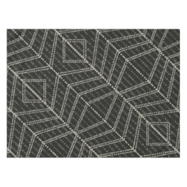 diagonaal horizontale verticale grijze Stippen Tafelkleed