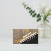 Diagonaal Hout Foto Carpentry Professional Visitekaartje (Staand voorkant)