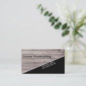 Diagonaal  houtwaren Professional Visitekaartje (Staand voorkant)