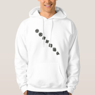 Diagonaal ijs (donker) hoodie