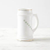 Diagonaal ijs (licht) bierpul (Voorkant rechts)