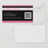 Diagonaal instripe - Roze Visitekaartje (Voorkant / Achterkant)