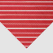 Diagonaal instripes - diep rood en wit tissuepapier (Detail)