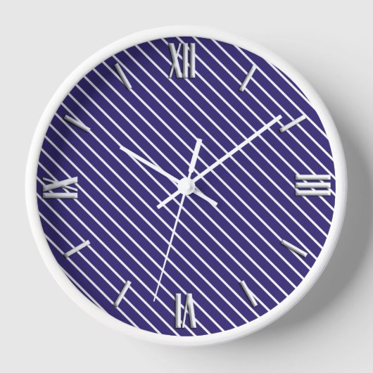 Diagonaal-instripes - marinesurk en wit (Voorkant)
