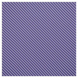 Diagonaal-instripes - marinesurk en wit stof