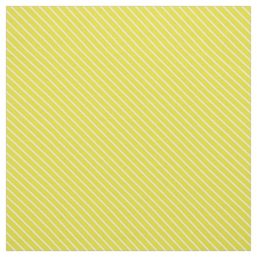 Diagonaal-instripes - mosterdgeel en wit stof (Swatch)