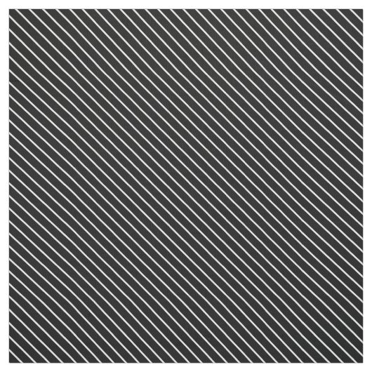 Diagonaal instripes - zwart-wit stof (Swatch)