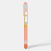 Diagonaal kleurenblok aardepastels, speciaal geper Case-Mate iPhone case (Achterkant / Links)
