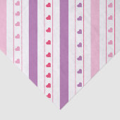 Diagonaal lijnenpatroon met Hearts Tissue Paper Tissuepapier (Detail)