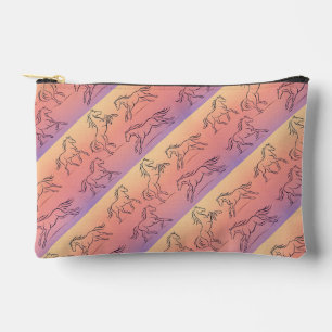 Diagonaal lijnkunst Paard Patroon Galopperende Paa Etui