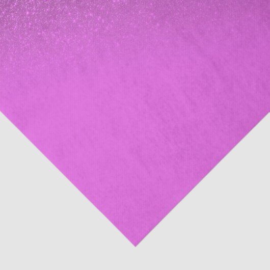 Diagonaal Magenta Paars Glitter Gradient Ombre Tissuepapier (Detail)