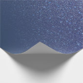 Diagonaal met reserveschip Blue Glitter Gradient O Cadeaupapier (Hoek)