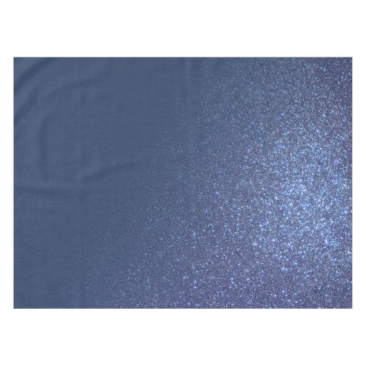 Diagonaal met reserveschip Blue Glitter Gradient O Tafelkleed (Voorkant (Horizontaal))