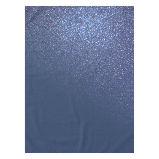 Diagonaal met reserveschip Blue Glitter Gradient O Tafelkleed (Voorkant)