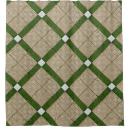 Diagonaal Middellandse-Zeegebied met keramische be Douchegordijn