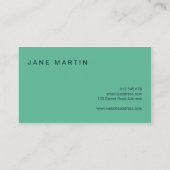 Diagonaal Modern Blue en Turquoise Shade Visitekaartje (Achterkant)