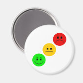 Diagonaal Moody Stoplight Sans Stripe Magneet (Voorkant / Achterkant)