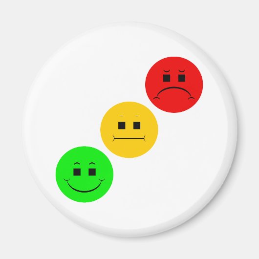 Diagonaal Moody Stoplight Sans Stripe Magneet (Voorkant)