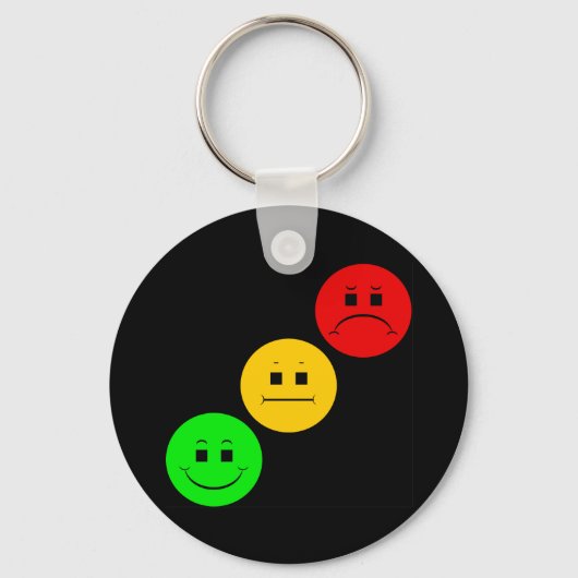 Diagonaal Moody Stoplight Sans Stripe Sleutelhanger (Voorkant)
