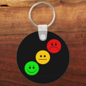 Diagonaal Moody Stoplight Sans Stripe Sleutelhanger (Voorkant)