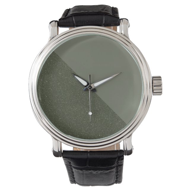 Diagonaal mos Dual Tone Custom eWatch Horloge (Voorkant)